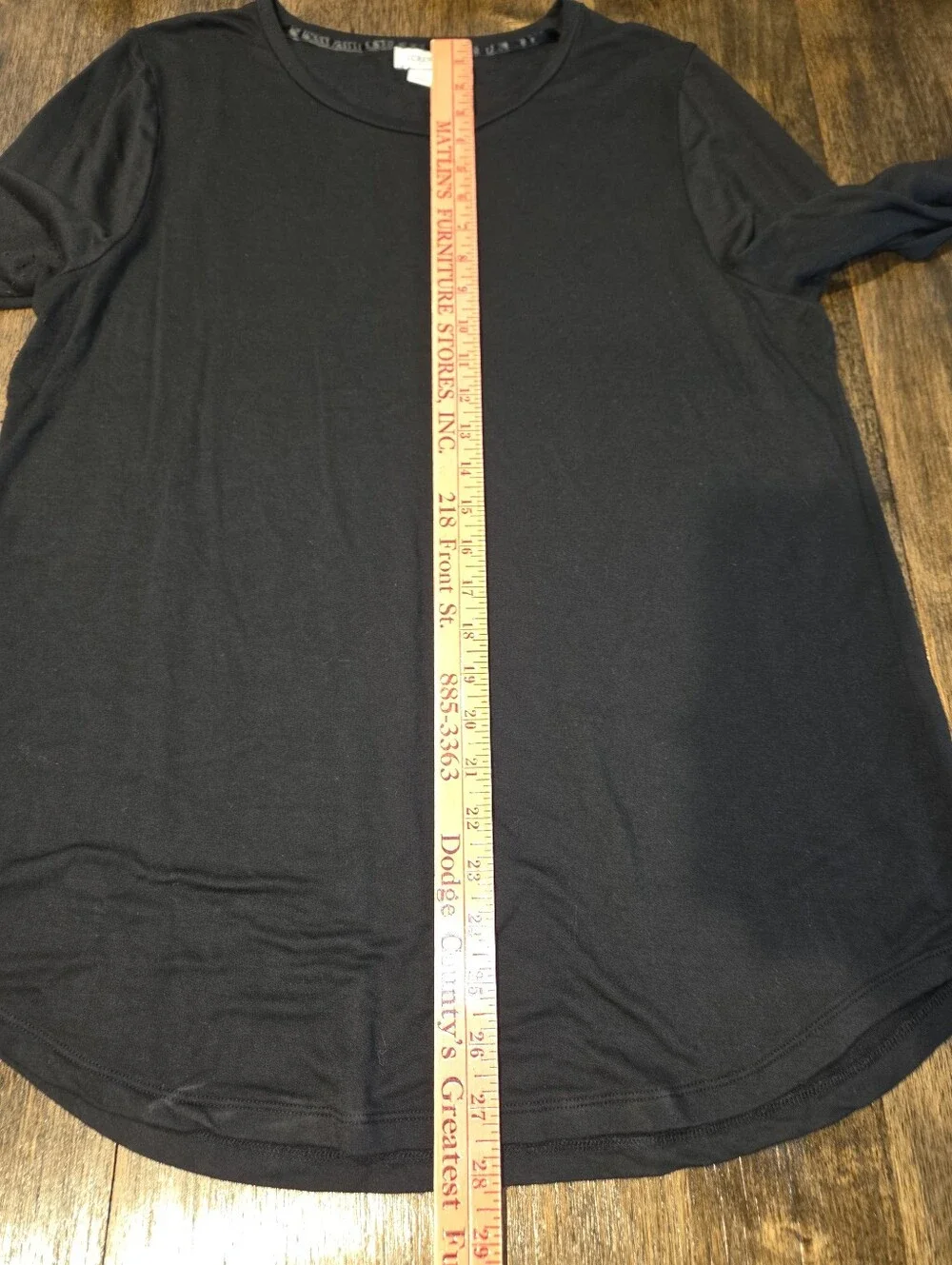 J. Crew Black Long Sleeve Scoop Neck Tee‎